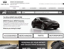 Tablet Screenshot of infinitiofmanhassetparts.com